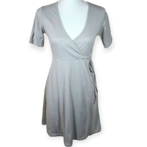 DAISY STREET GRAY WRAP DRESS SZ.10 EUC. - Picture 1 of 7